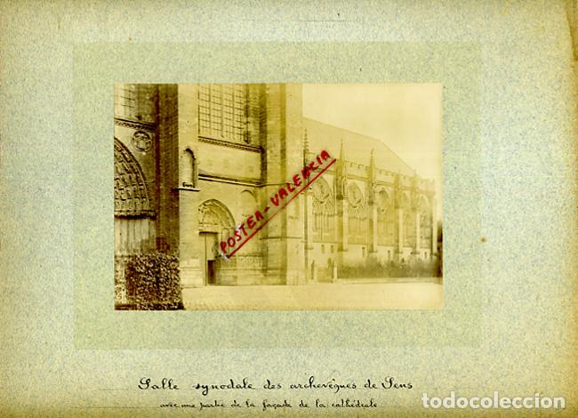 Fotografia antica: FOTO FOTOGRAFIA ALBUMINA FRANCIA SALLE ARCHEVEGUES DE SENS ORIGINAL ALF117