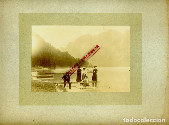 Fotografia antica: FOTO FOTOGRAFIA ALBUMINA FRANCIA PLAYA O LAGO FRANCES ORIGINAL ALF121