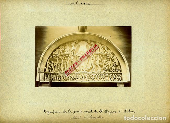 Fotografia antica: FOTO FOTOGRAFIA ALBUMINA FRANCIA PORTE ST LAZARE D'AUTUN 1901 ORIGINAL ALF131