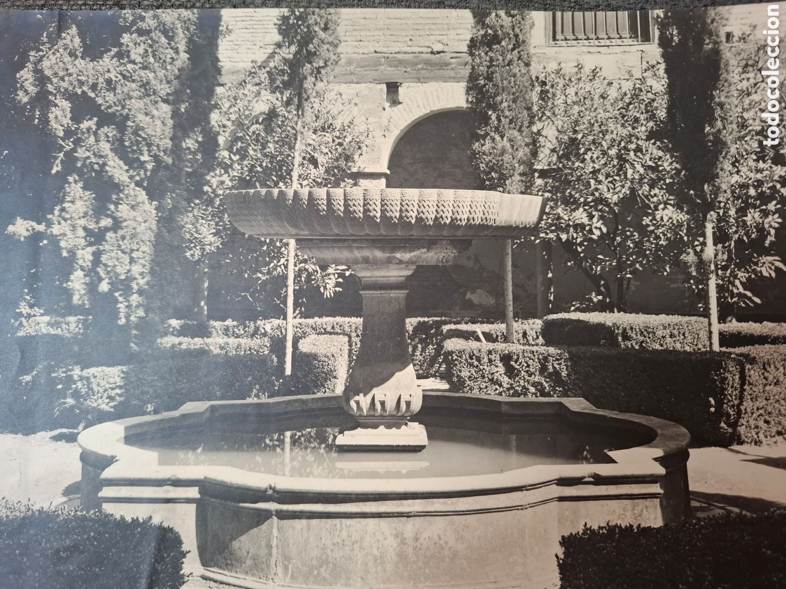Antique Photography: RARA FOTO GRANADA ALHAMBRA FUENTE FAVORITA LINDARAJA PHOTO HALL
