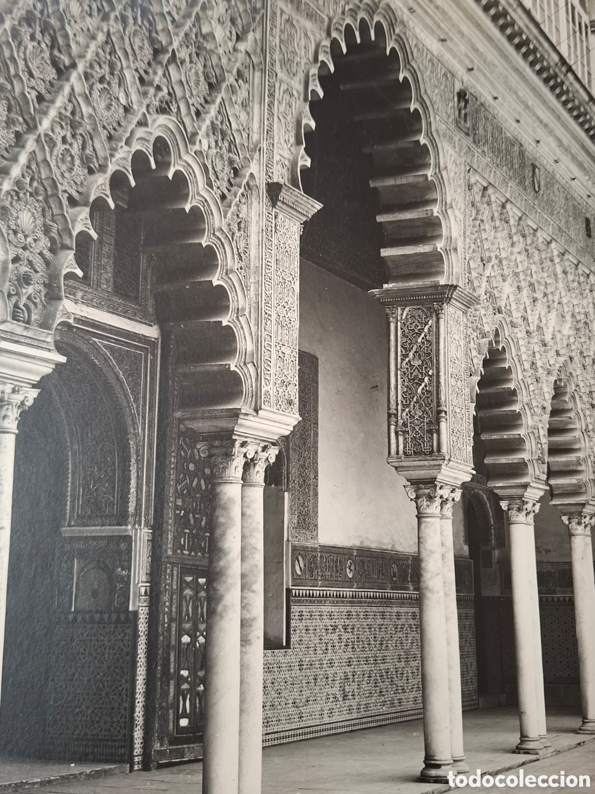 Antique Photography: FOTO ANTIGUA SEVILLA GRANADA LINARES GALERIA PATIO DONCELLAS N&deg; 317