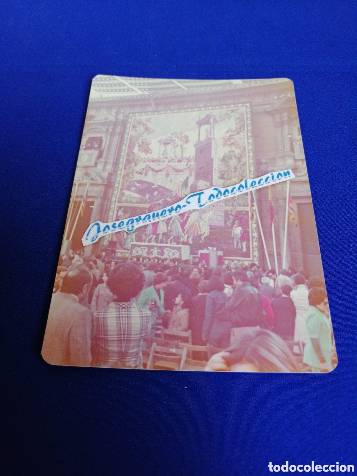 Fotografia antica: VALENCIA VIRGEN DE LOS DESAMPARADOS TAPIZ A&Ntilde;O 1975 FOTOGRAF&Iacute;A ANTIGUA