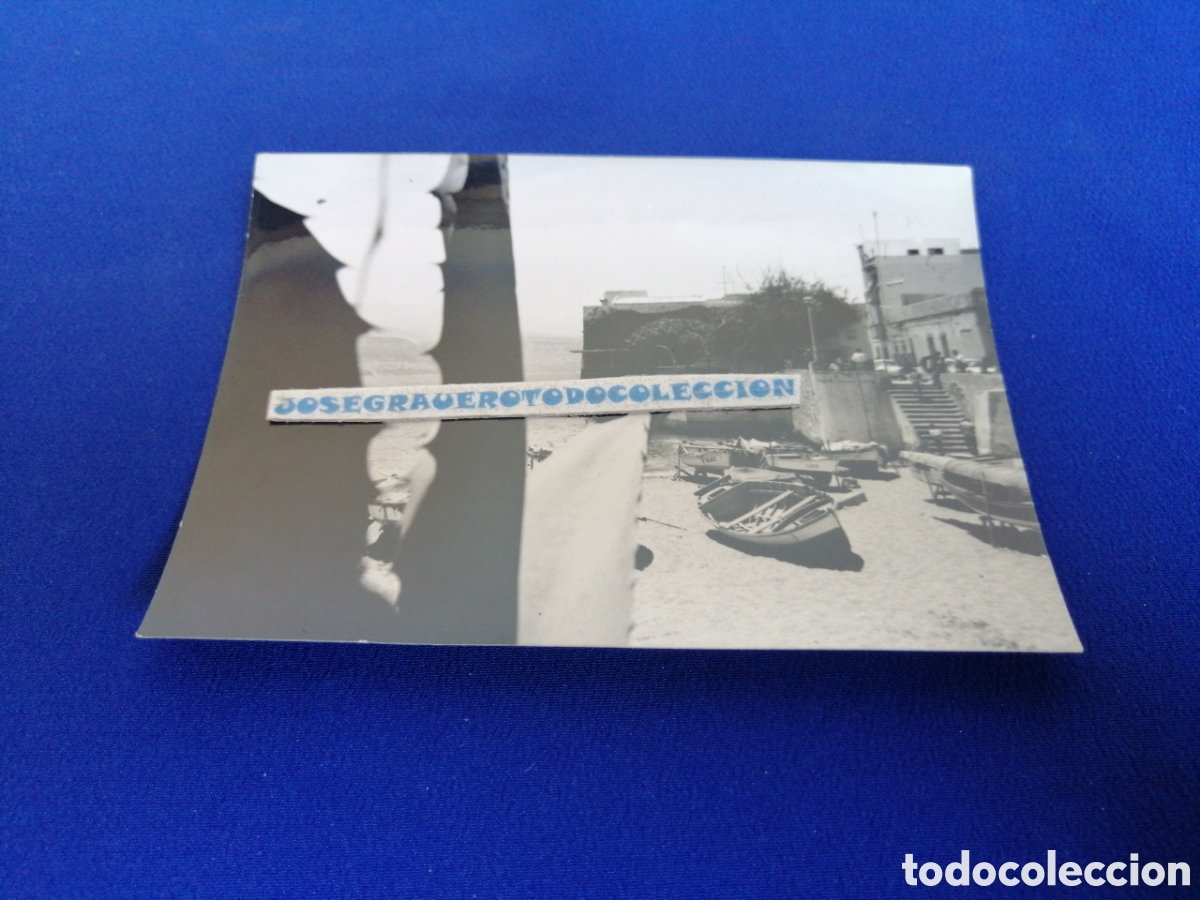 Fotografia antica: LAS PALMAS DE GRAN CANARIA - PLAYA DE LAS CANTERAS FOTOGRAF&Iacute;A ANTIGUA SIGLO PASADO