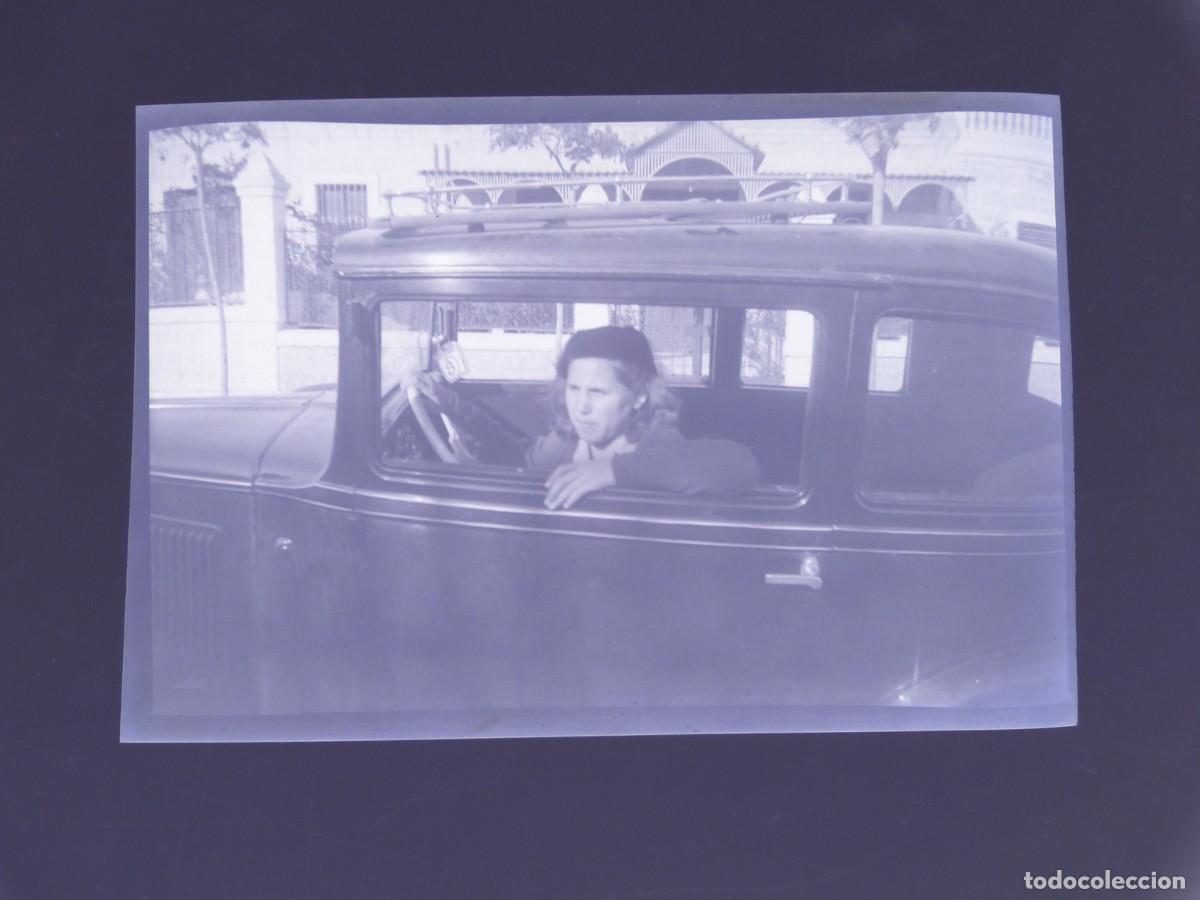 Fotografia antica: COCHE ANTIGUO - 3 CLICHES NEGATIVOS EN CELULOIDE, A&Ntilde;OS 1920-1930