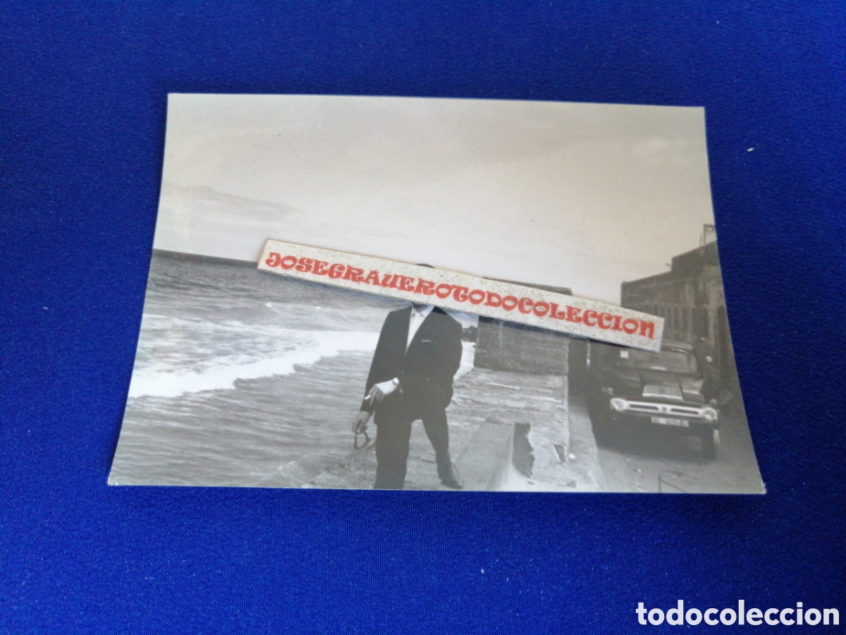 Fotografia antica: LAS PALMAS DE GRAN CANARIA PLAYA - CAMI&Oacute;N FORD FOTOGRAF&Iacute;A ANTIGUA SIGLO PASADO