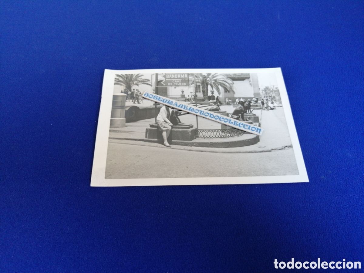 Fotografia antica: LAS PALMAS DE GRAN CANARIA - CARTELES BANDAMA - CRUZ DE TEJAFA FOTOGRAF&Iacute;A ANTIGUA SIGLO PASADO
