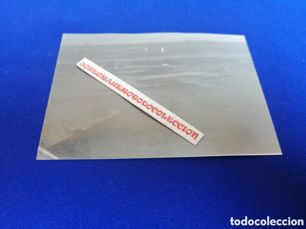 Fotografia antica: FRANCIA ORLY AEROPUERTO-AVIONES EN PISTA FOTOGRAF&Iacute;A ANTIGUA SIGLO PASADO