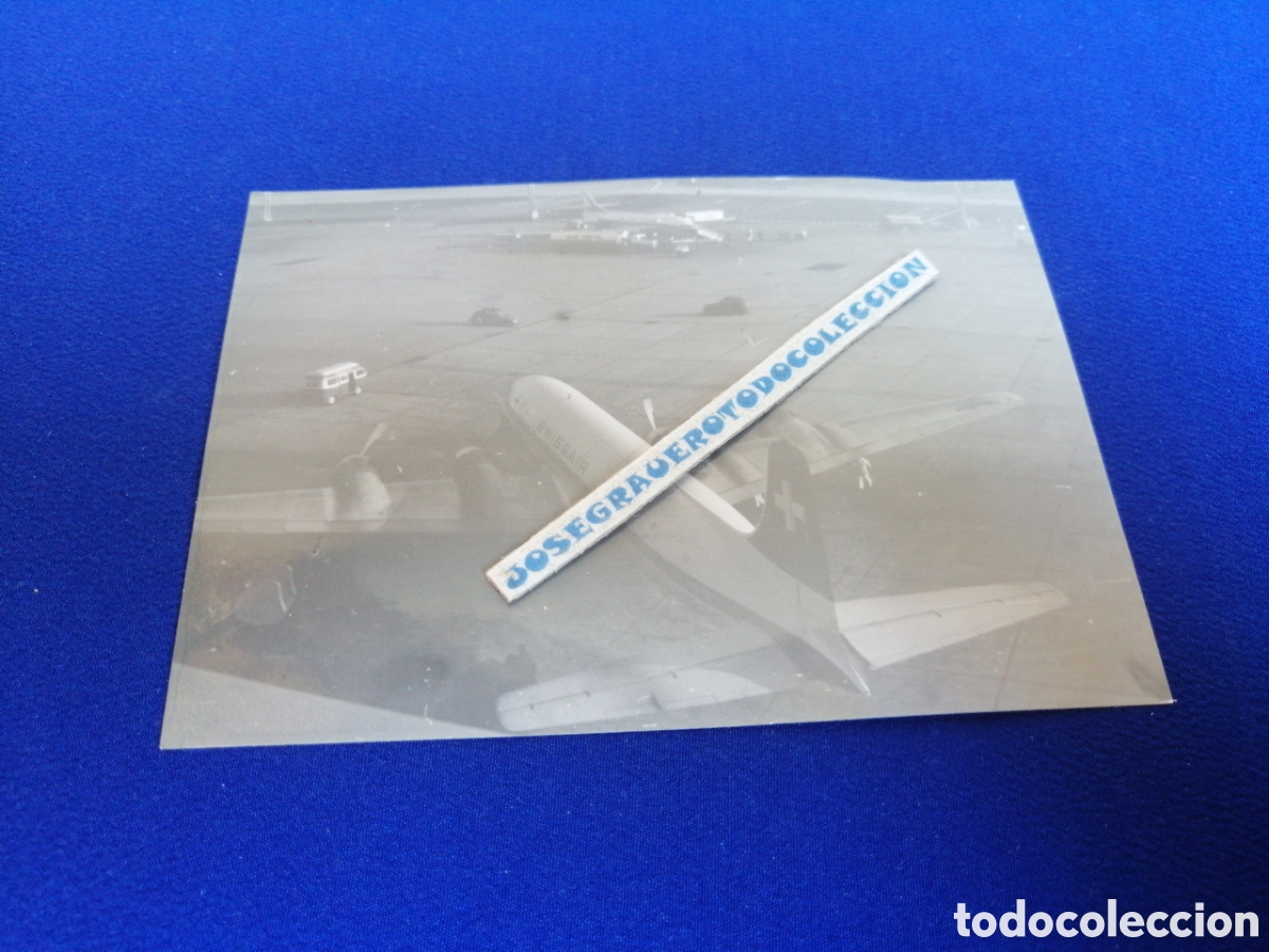 Fotografia antica: FRANCIA ORLY AEROPUERTO AVIONES EN PISTA FOTOGRAF&Iacute;A ANTIGUA SIGLO PASADO