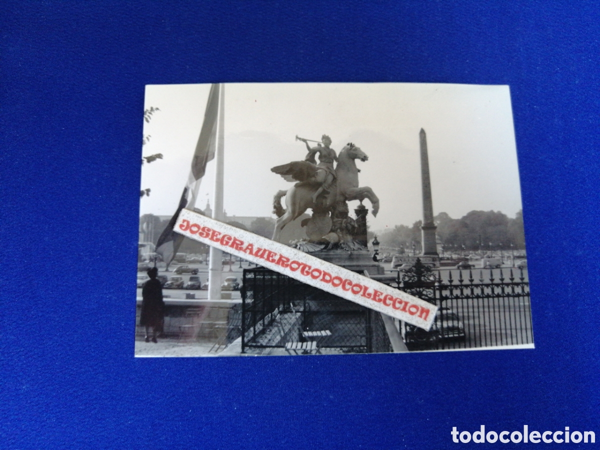 Fotografia antica: FRANCIA - PLAZA DE LA CONCORDIA FOTOGRAF&Iacute;A ANTIGUA SIGLO PASADO