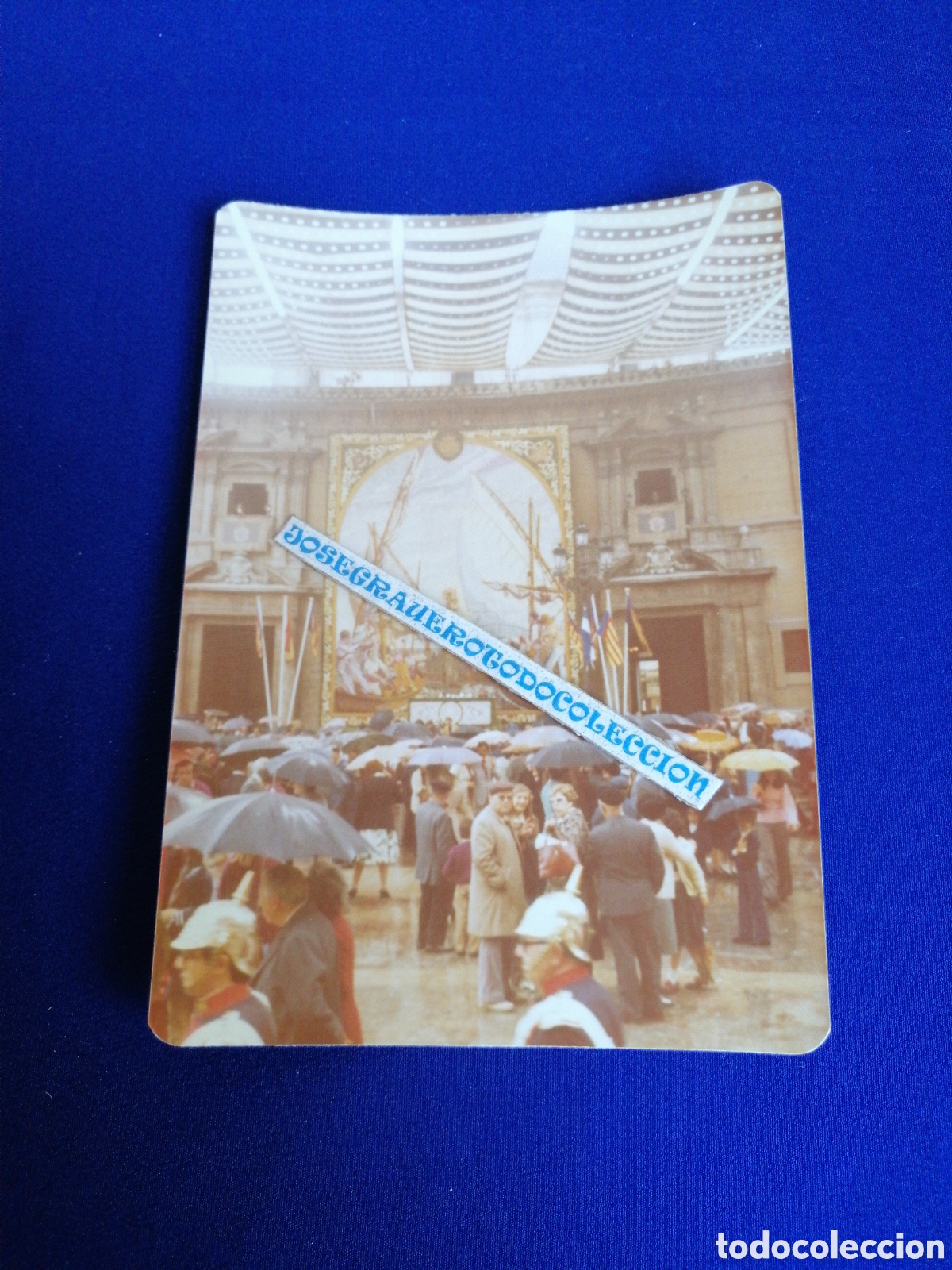 Fotografia antica: VALENCIA VIRGEN DE LOS DESAMPARADOS TAPIZ MIGUEL GALVIS FOTOGRAF&Iacute;A ANTIGUA