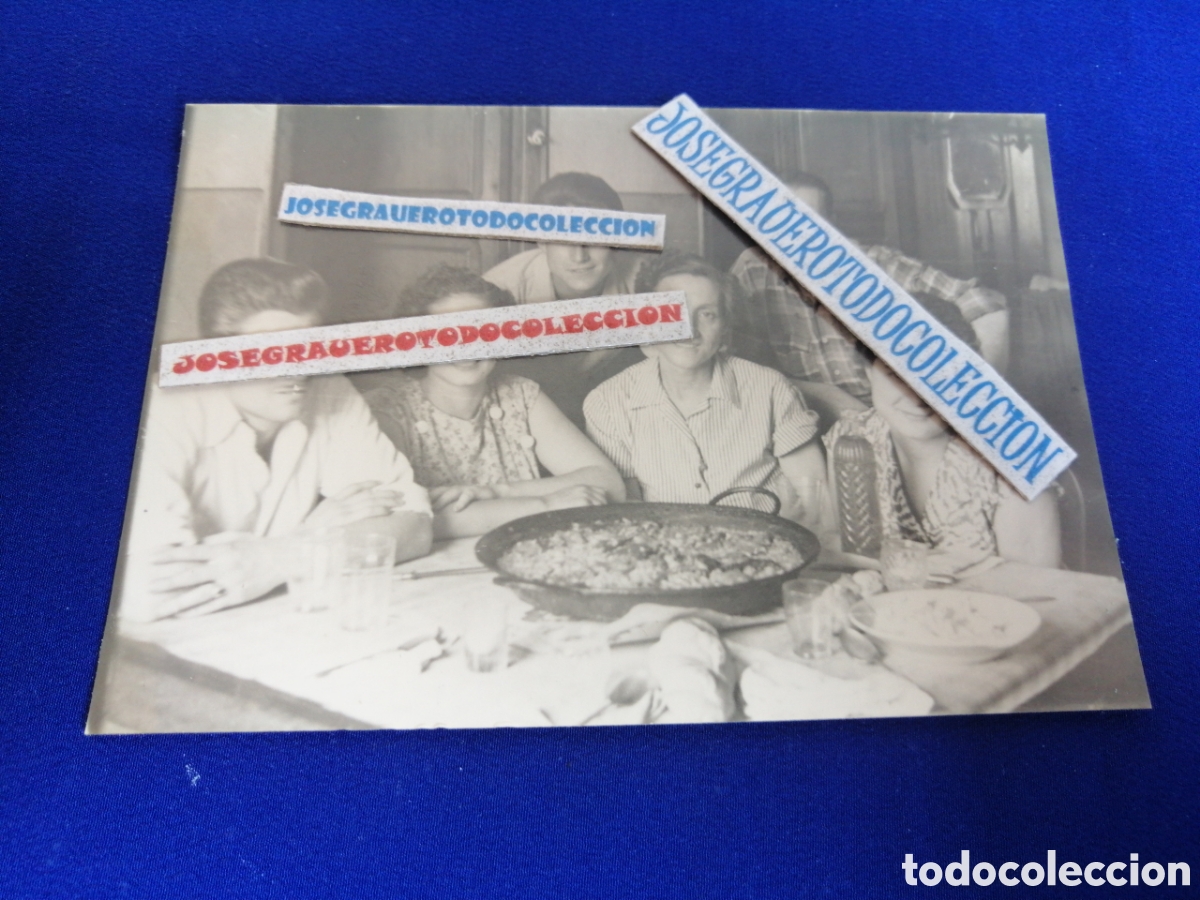 Antique Photography: MODELOS CON PAELLA VALENCIANA FOTOGRAF&Iacute;A ANTIGUA SIGLO PASADO