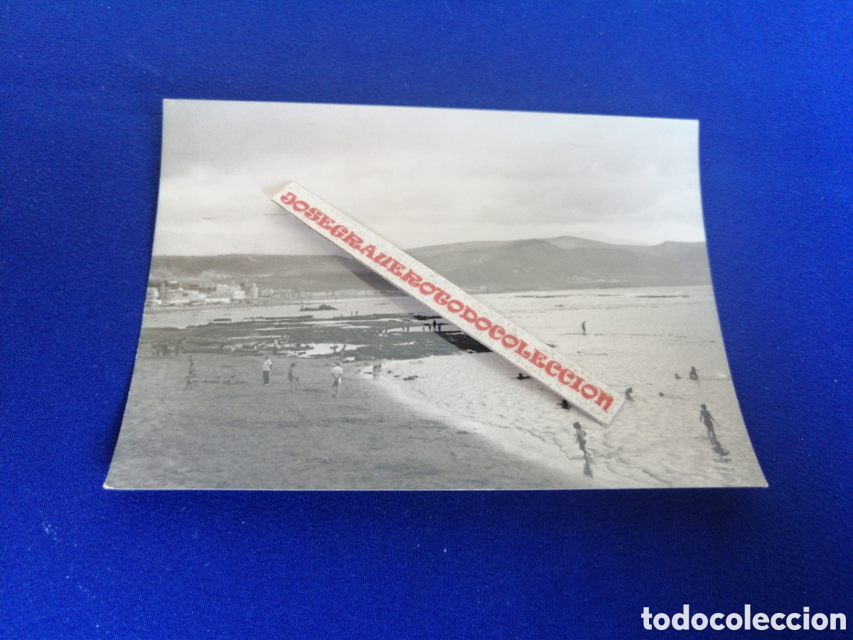 Fotograf&iacute;a antigua: LAS PALMAS DE GRAN CANARIA - PLAYA DE LAS CANTERAS FOTOGRAF&Iacute;A ANTIGUA SIGLO PASADO