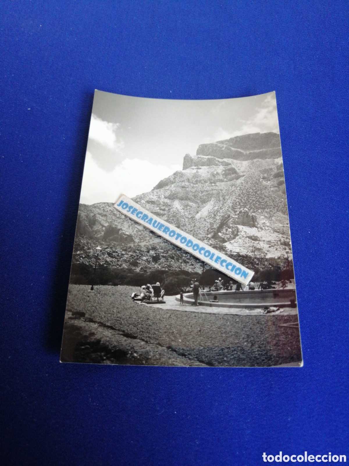 Fotograf&iacute;a antigua: TENERIFE PISCINA PARADOR TURISMO TEIDE FOTOGRAF&Iacute;A ANTIGUA SIGLO PASADO