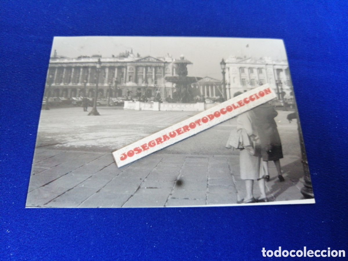 Fotograf&iacute;a antigua: FRANCIA - PLAZA DE LA CONCORDIA - PAR&Iacute;S FOTOGRAF&Iacute;A ANTIGUA SIGLO PASADO
