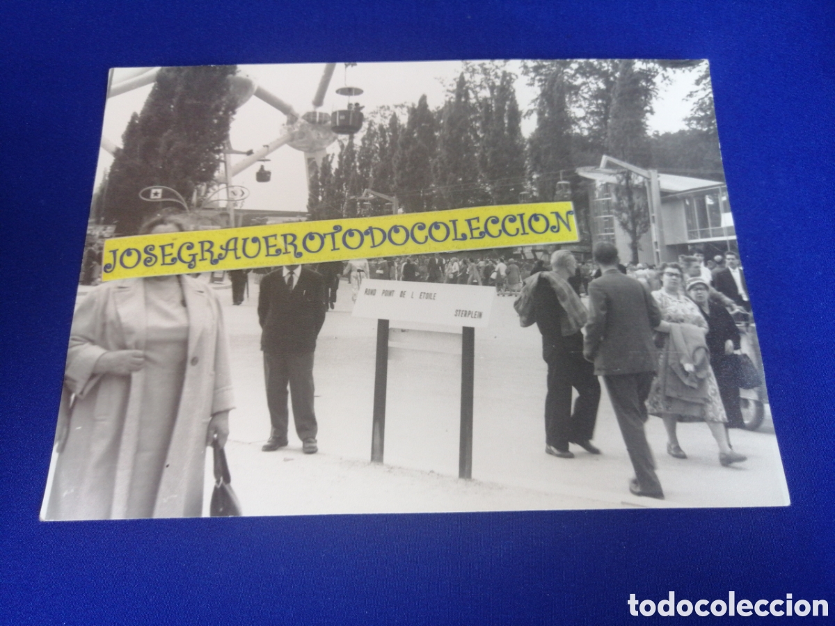 Antique Photography: B&Eacute;LGICA - BRUSELAS - EXPOSICI&Oacute;N 1958 FOTOGRAF&Iacute;A ANTIGUA SIGLO PASADO