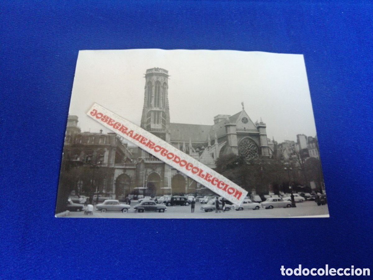 Antique Photography: PAR&Iacute;S (FRANCIA) IGLESIA SAINT GERMAIN-COCHES ANTIGUOS FOTOGRAF&Iacute;A ANTIGUA SIGLO PASADO