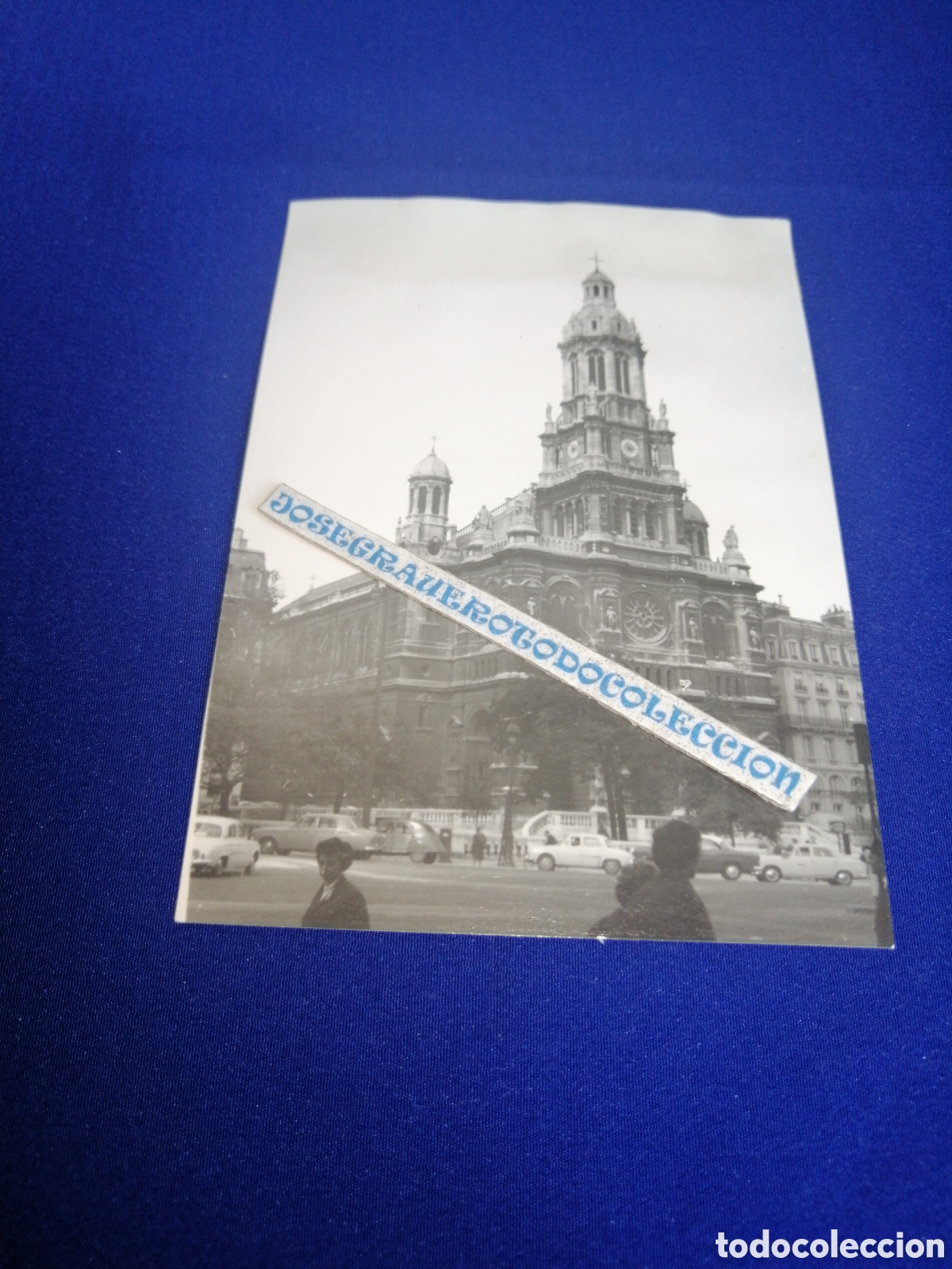 Antique Photography: PAR&Iacute;S (FRANCIA) IGLESIA DE LA TRINIDAD COCHES ANTIGUOS FOTOGRAF&Iacute;A ANTIGUA SIGLO PASADO