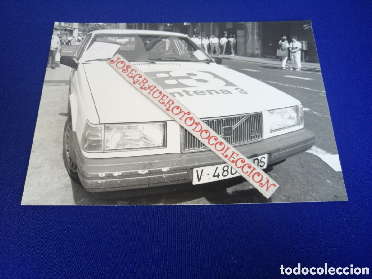 Antique Photography: HUELGA GENERAL 28 MAYO A&Ntilde;O 1992 SINDICALISTAS - ANTENA 3 TELEVISI&Oacute;N - COCHE VOLVO - FOTOGRAF&Iacute;A