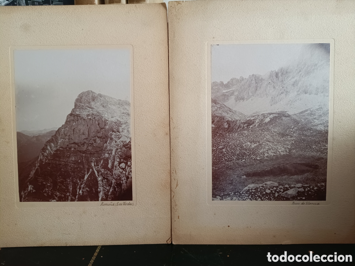 Antique Photography: LOTE 3 FOTOGRAF&Iacute;AS ANTIGUAS ALBUMINA DE PICOS DE EUROPA POZOS DE LLOROZA, REMO&Ntilde;A, lLA CANAL DE