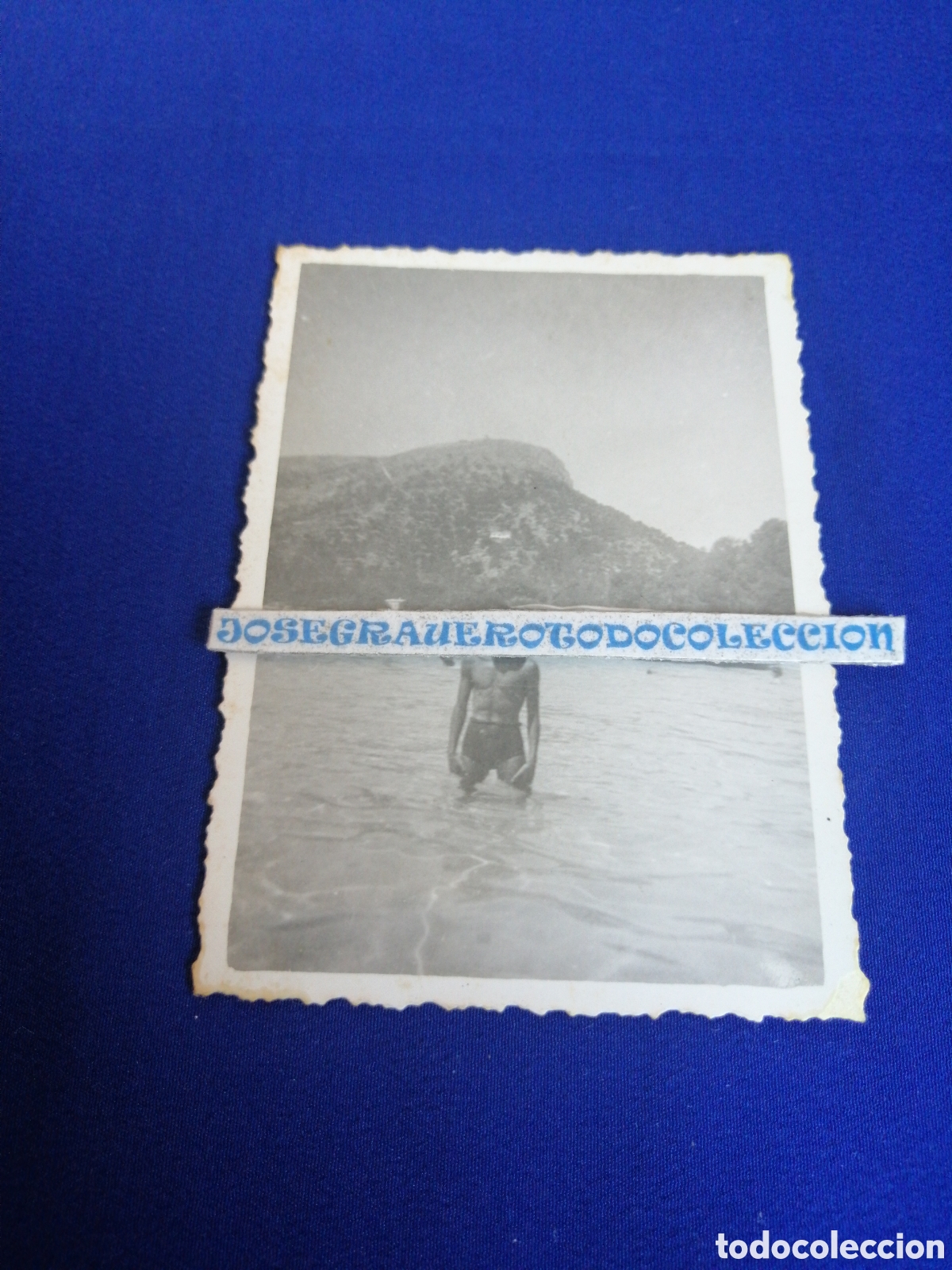 Fotograf&iacute;a antigua: PLAYA MODELO EN BA&Ntilde;ADOR - FORMENTOR - PALMA DE MALLORCA A&Ntilde;O 1959 SELLO FOTOGR&Aacute;FICO CASA MANERO