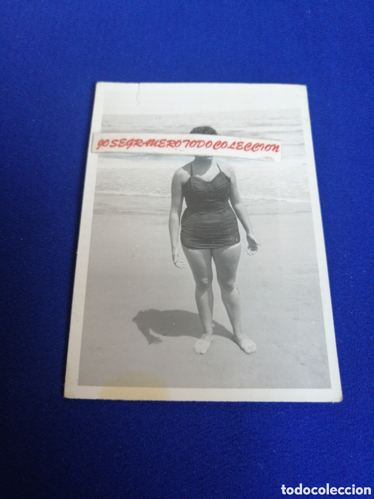 Antique Photography: PLAYA MODELO EN BA&Ntilde;ADOR FOTOGRAF&Iacute;A ANTIGUA SIGLO PASADO