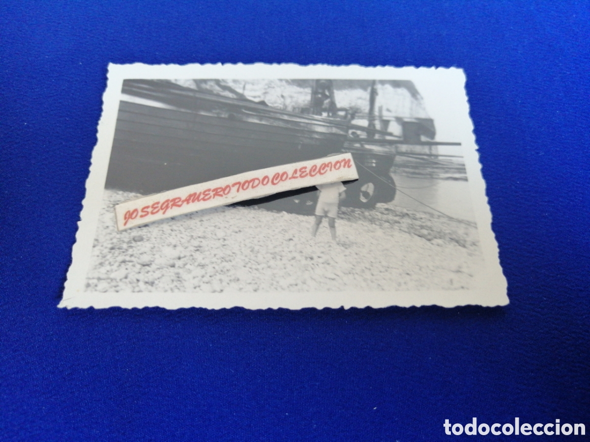 Antique Photography: NI&Ntilde;O MODELO JUNTO A BARCA FOTOGRAF&Iacute;A ANTIGUA SIGLO PASADO