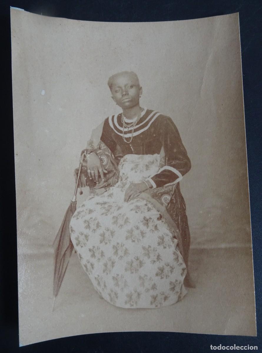Antique Photography: ANTIGUA FOTOGRAF&Iacute;A DE ESTUDIO, MUJER , MADAGASCAR, ALB&Uacute;MINA, FINAL SIGLO XIX, VER FOTOS