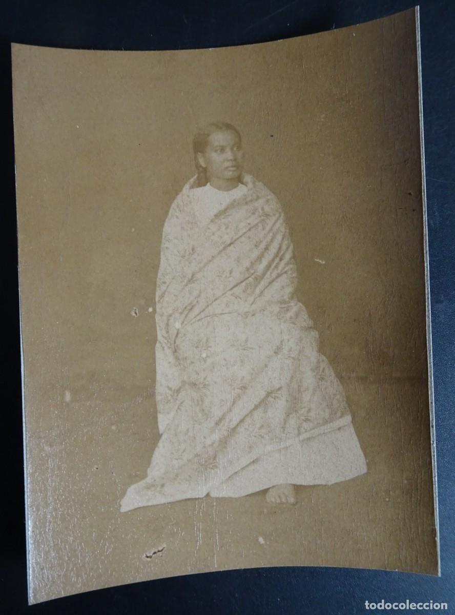 Antique Photography: ANTIGUA FOTOGRAF&Iacute;A DE ESTUDIO, MUJER , MADAGASCAR, ALB&Uacute;MINA, FINAL SIGLO XIX, VER FOTOS