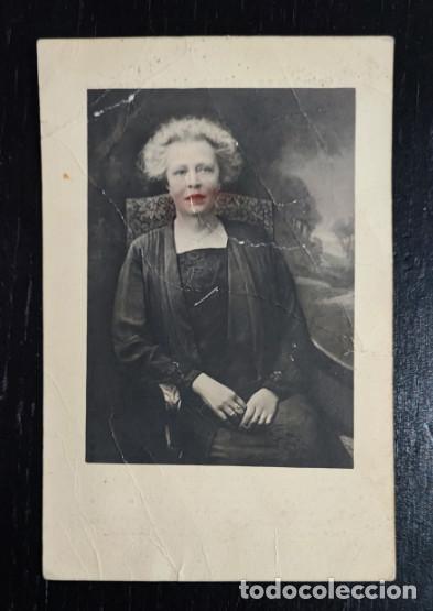 Antique Photography: ANTIGUA ESQUELA CON FOTO DE EMERENTIANA THERESIA DERBOVEN, AUGUST WATERSCHOOT 1930