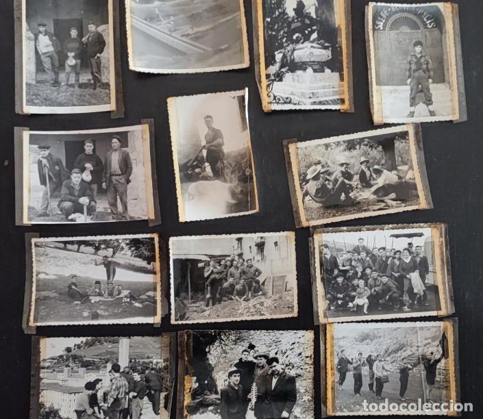 Antique Photography: LOTE DE 13 FOTOGRAFIAS ANTIGUAS, CHICOS EN DIVERSOS LUGARES A IDENTIFICAR, PAIS VASCO