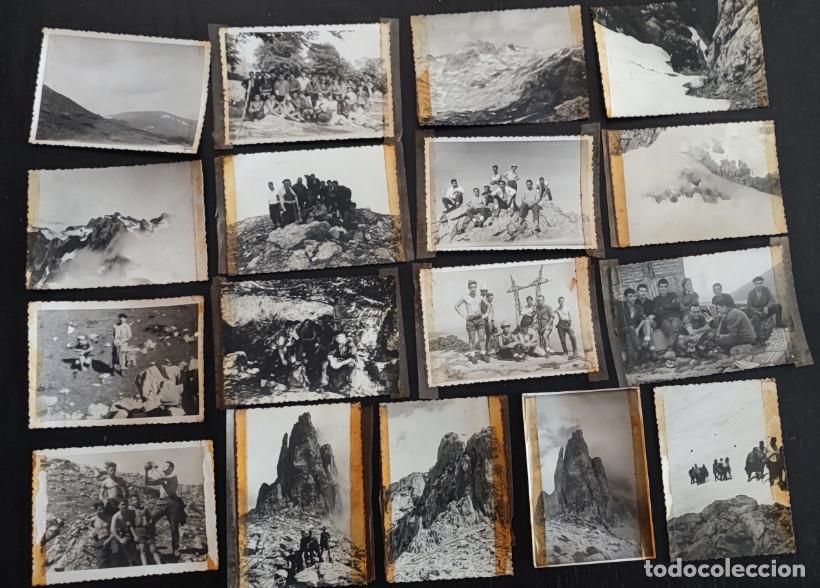 Fotograf&iacute;a antigua: LOTE DE 17 FOTOGRAFIAS ANTIGUAS, ALPINISTAS, CHICOS EN MONTA&Ntilde;AS DEL PAIS VASCO A IDENTIFICAR