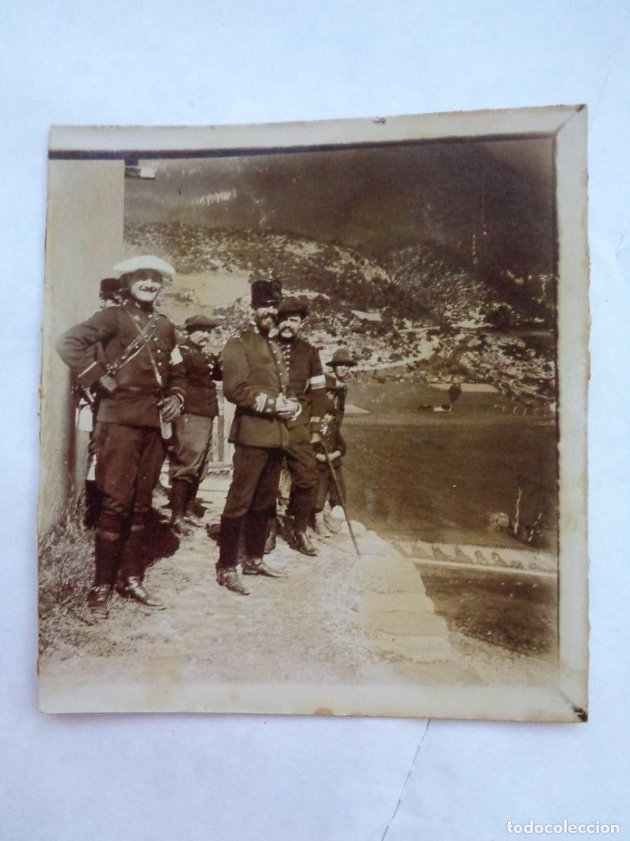 Antique Photography: FOTO DE MILITARES FRANCESES Y ESPA&Ntilde;OLES , MANIOBRAS CONJUNTAS O FRONTERA . SIGLO XIX