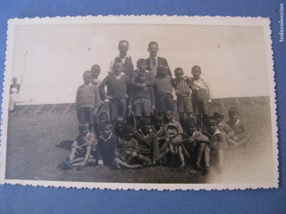 Antique Photography: ANTIGUA FOTO DE UN GRUPO DE NI&Ntilde;OS. NO HAY DATOS. 13,5X8,5 CM