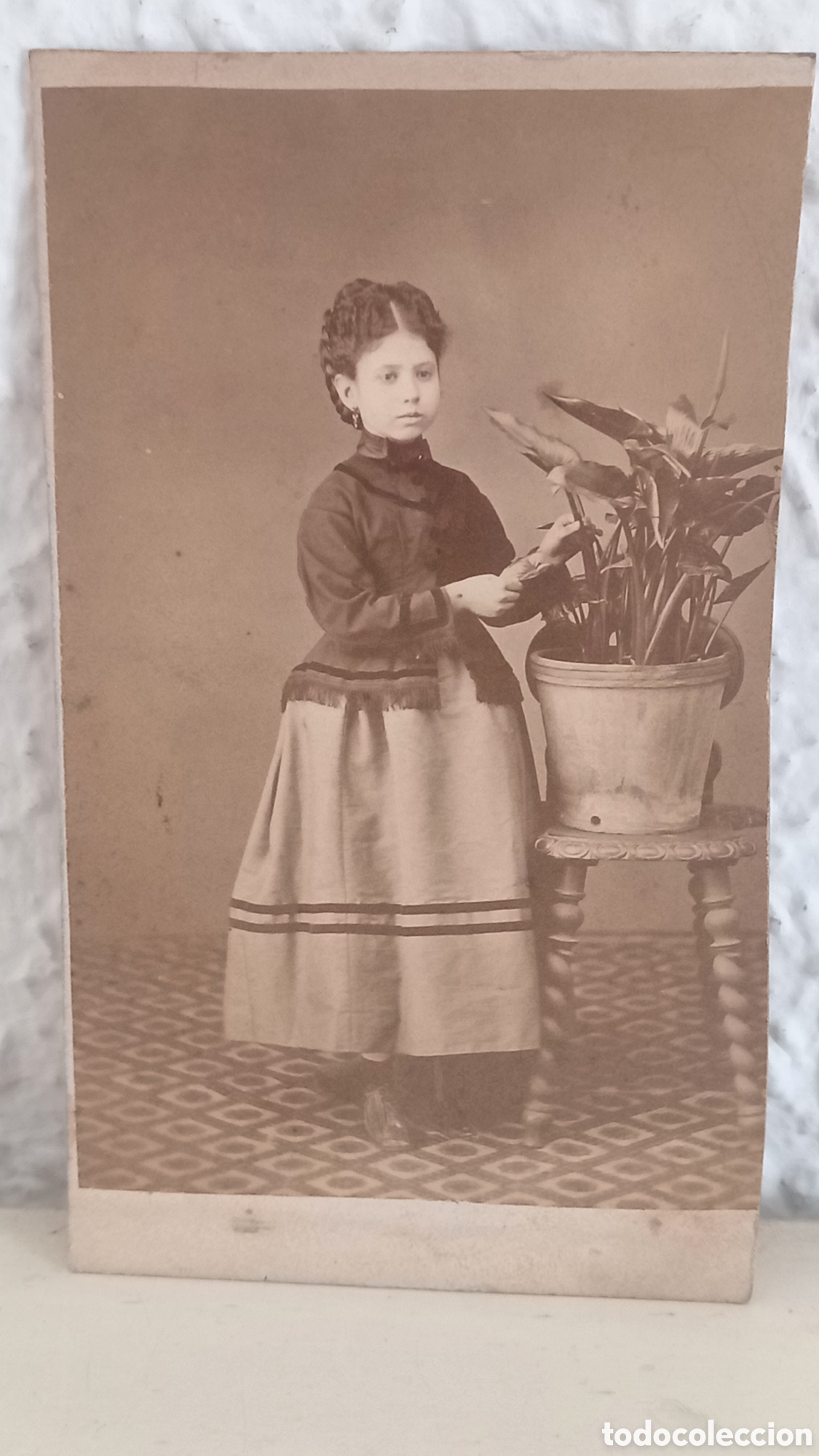 Fotografia antiga: Antigua foto albumina 10.5 x 6 ctms. Mariezcurrena. Barcelona