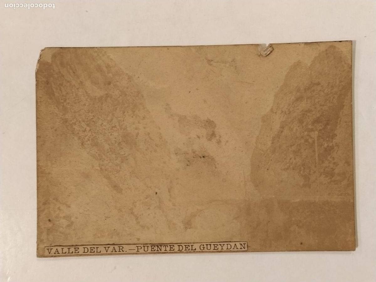 Antique Photography: VALLE DEL VAR - PUENTE DEL GUEYDAN - FOTOGRAFIA ANTIGUA -(113.762)