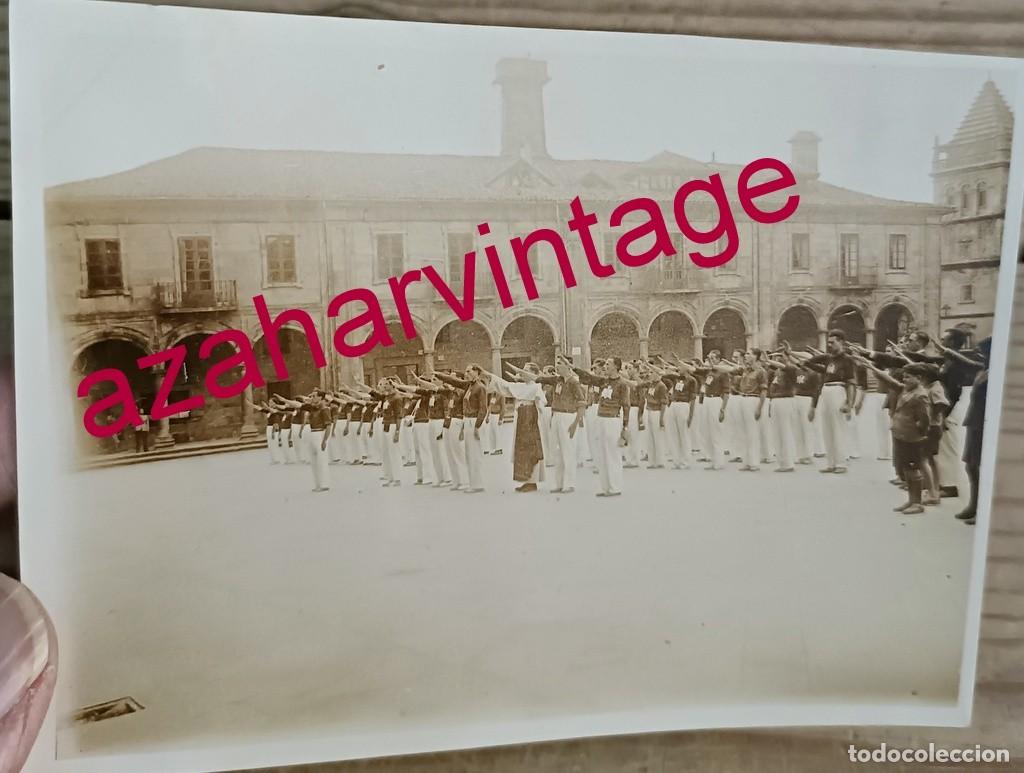 Antique Photography: FALANGE, ANTIGUA EXHIBICION MIEMBROS DEL SEU, 115X85MM