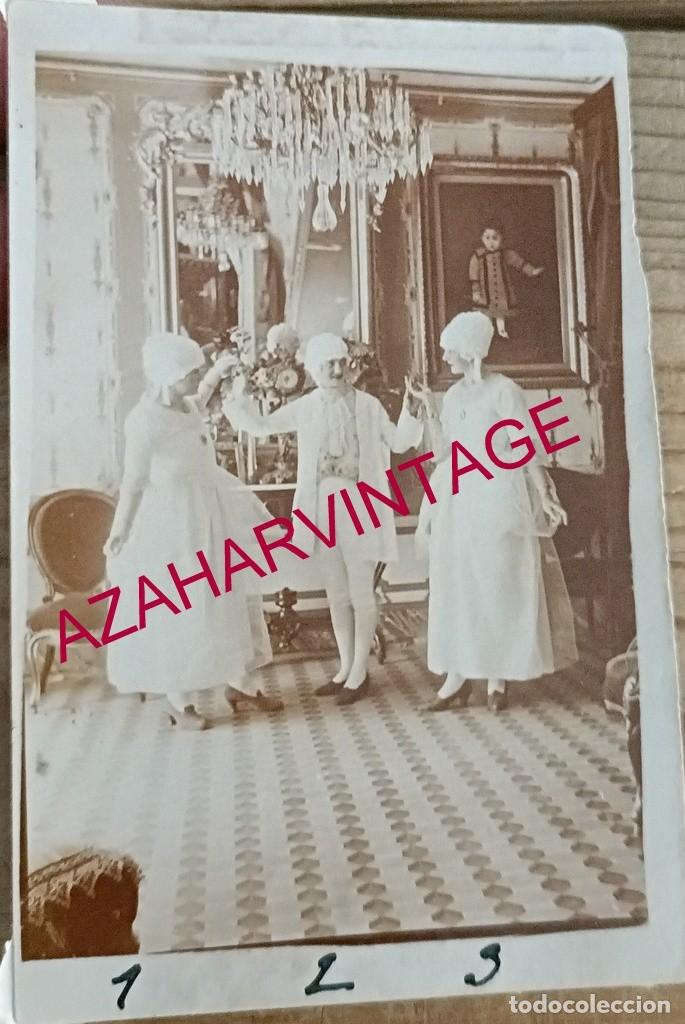 Antique Photography: SIGLO XIX, ALBUMINA, PERSONAS VESTIDAS DE EPOCA, 60X90MM