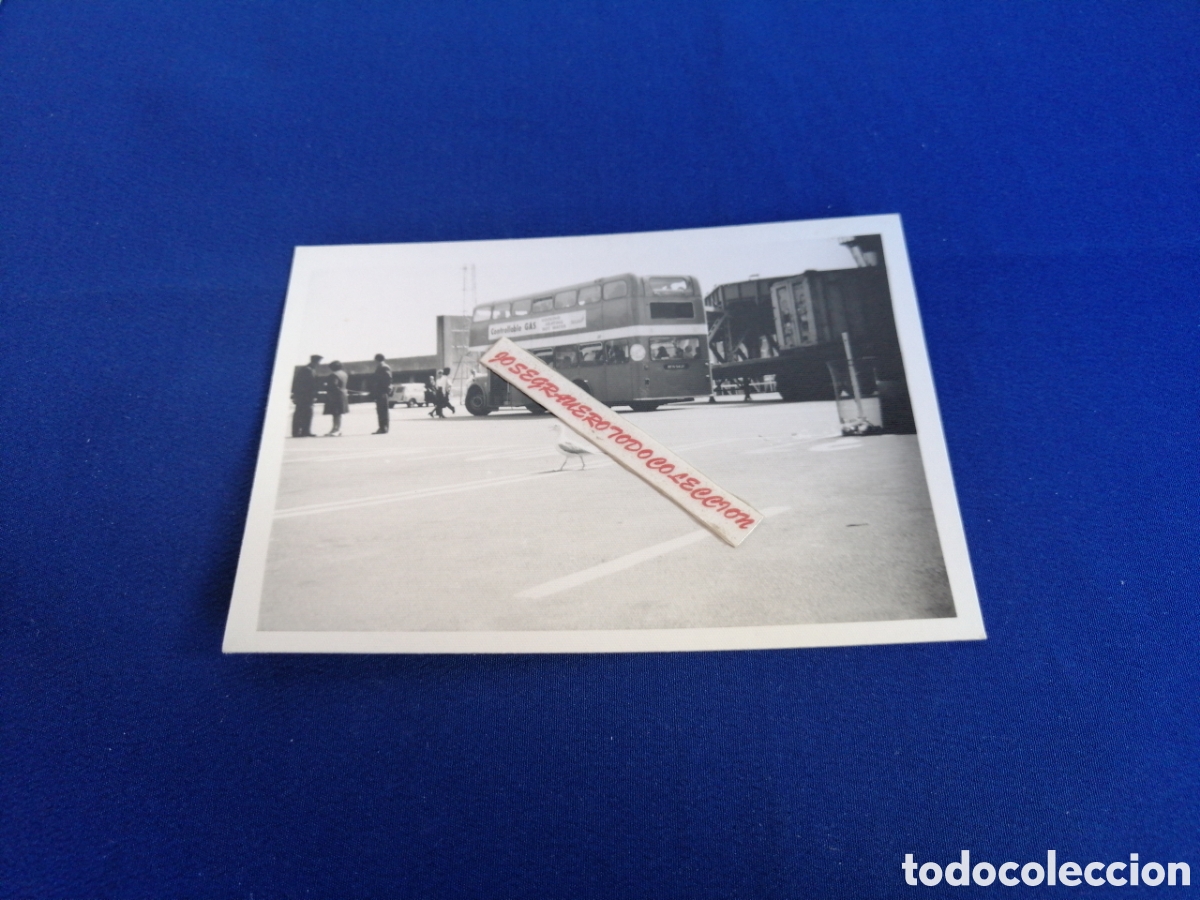Antique Photography: AUTOBUS INGL&Eacute;S DOS PISOS - PUBLICIDAD CONTROLLABLE GAS FOTOGRAF&Iacute;A ANTIGUA SIGLO PASADO