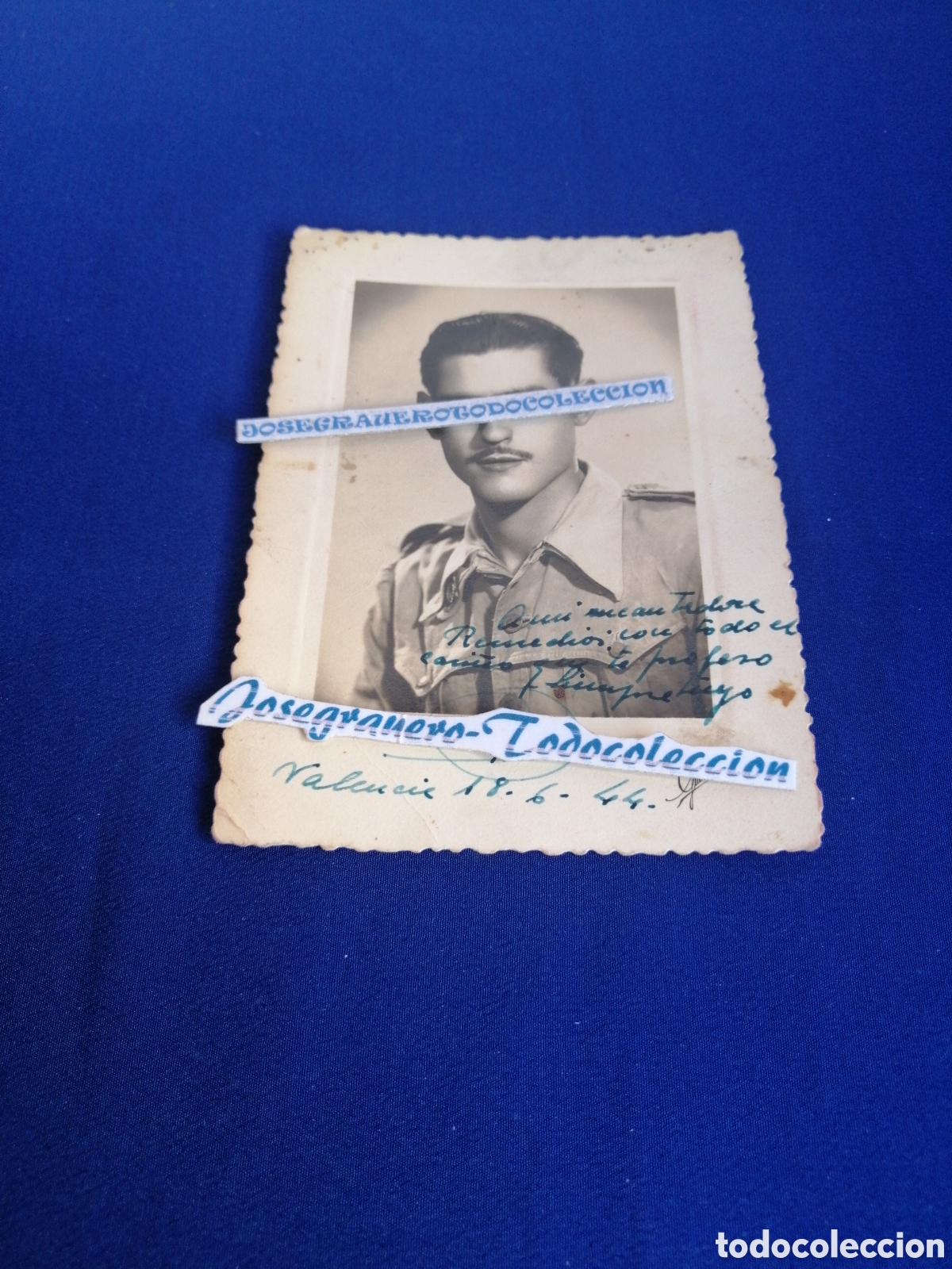 Antique Photography: SOLDADO EJ&Eacute;RCITO ESPA&Ntilde;OL 1944 FOTOGRAF&Iacute;A ANTIGUA