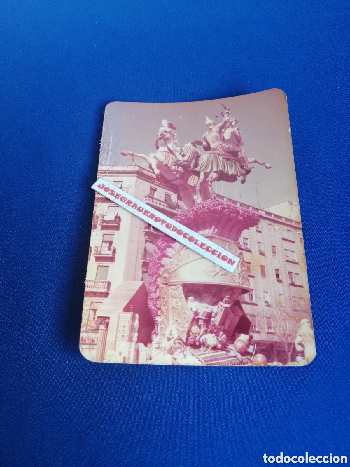 Photographie ancienne: FALLA PINTOR SEGRELLES 1980 ARTISTA FRANCISCO TOM&Aacute;S (PAQUITO) 1&deg;PREMIO