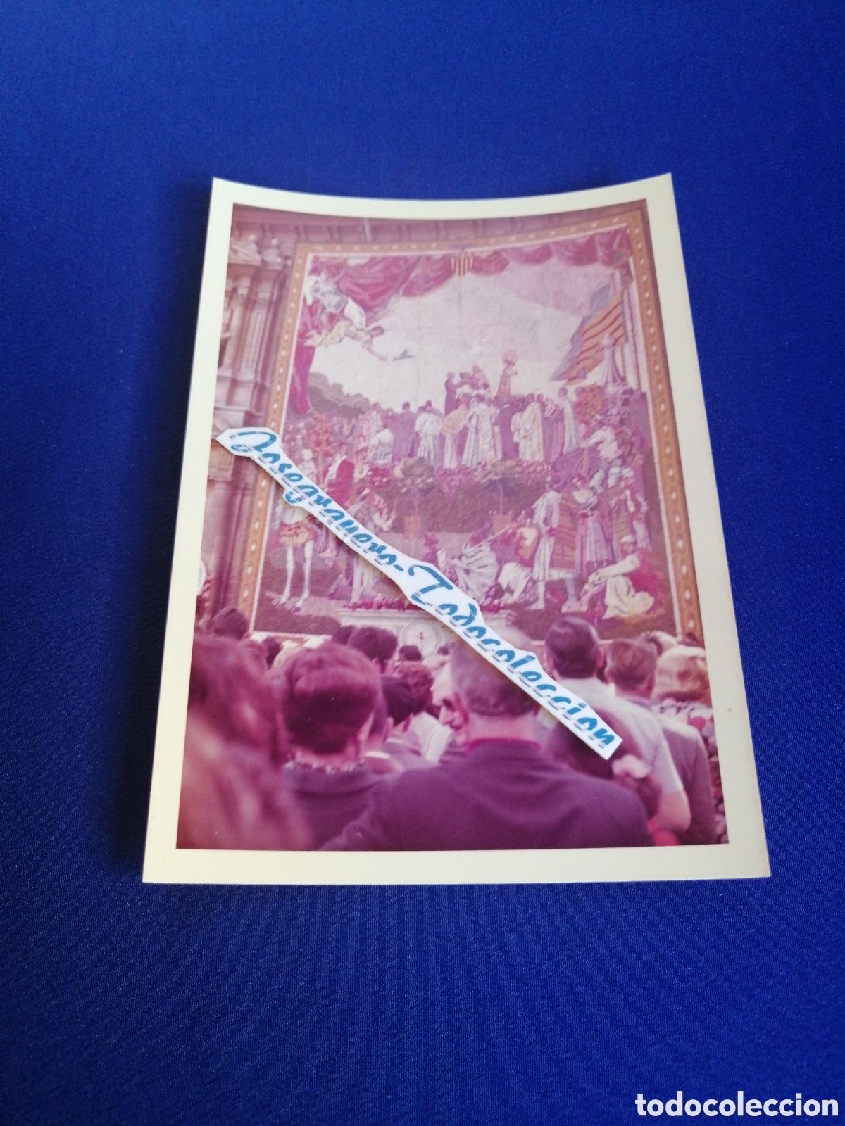 Antique Photography: VALENCIA TAPIZ VIRGEN DESAMPARADOS 1973 FOTOGRAF&Iacute;A ANTIGUA SIGLO PASADO