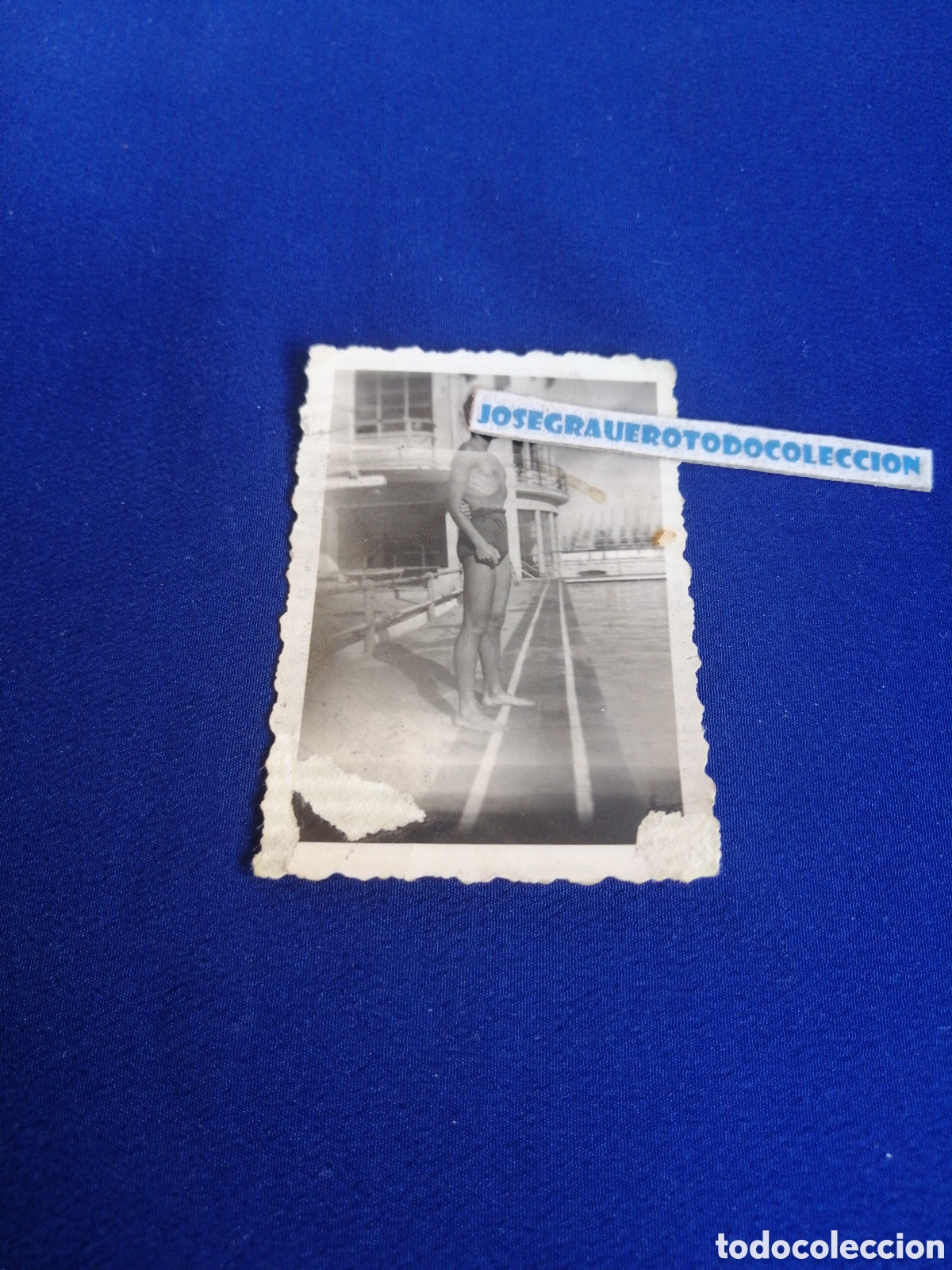 Antique Photography: PISCINA MODELO EN BA&Ntilde;ADOR FOTOGRAF&Iacute;A ANTIGUA SIGLO PASADO