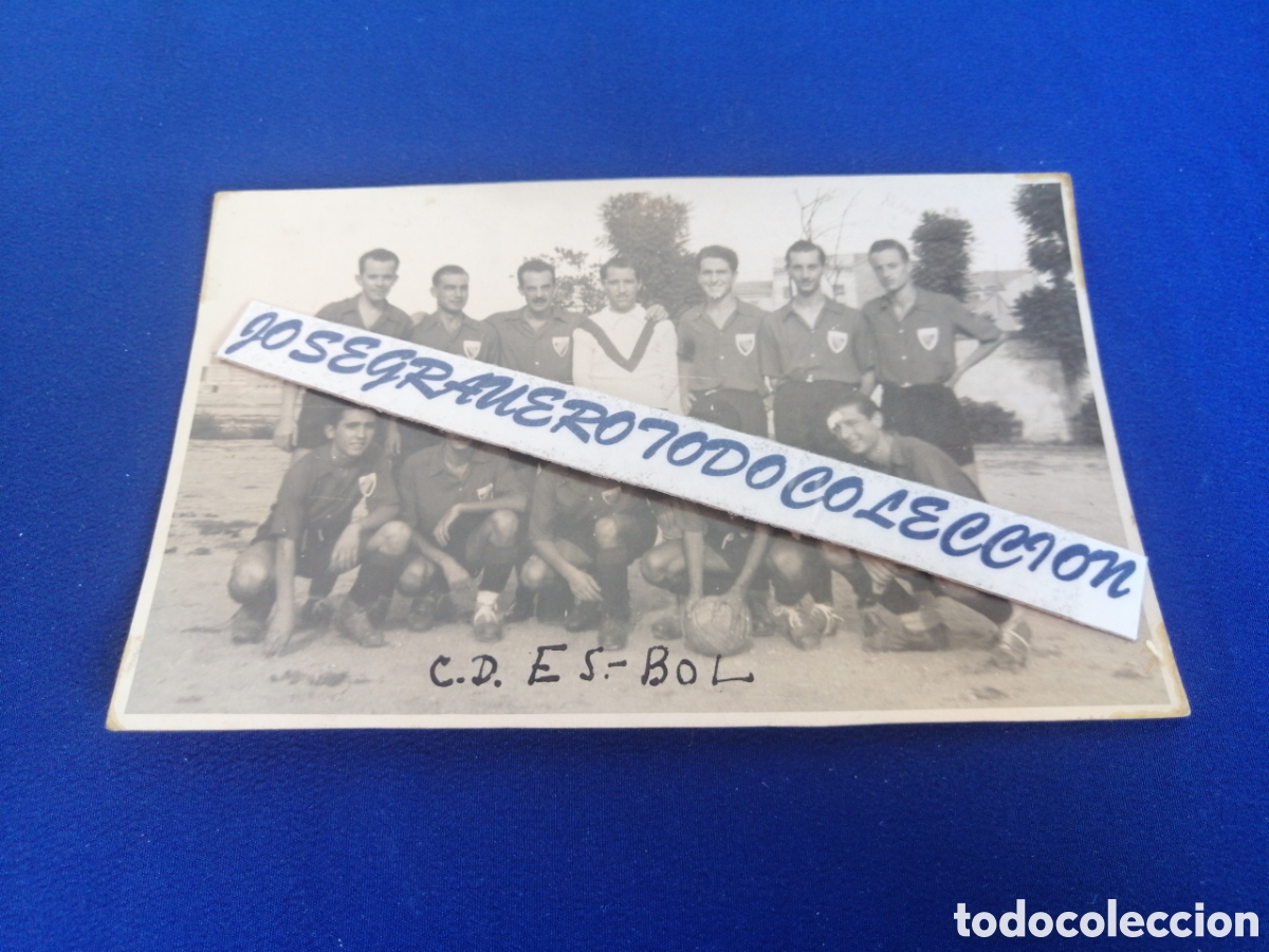 Fotograf&iacute;a antigua: CAMPO DEL VALLEJO (VALENCIA) CLUB DEPORTIVO ESBOL - BANCO POPULAR FOTOGRAF&Iacute;A ANTIGUA SIGLO PASADO