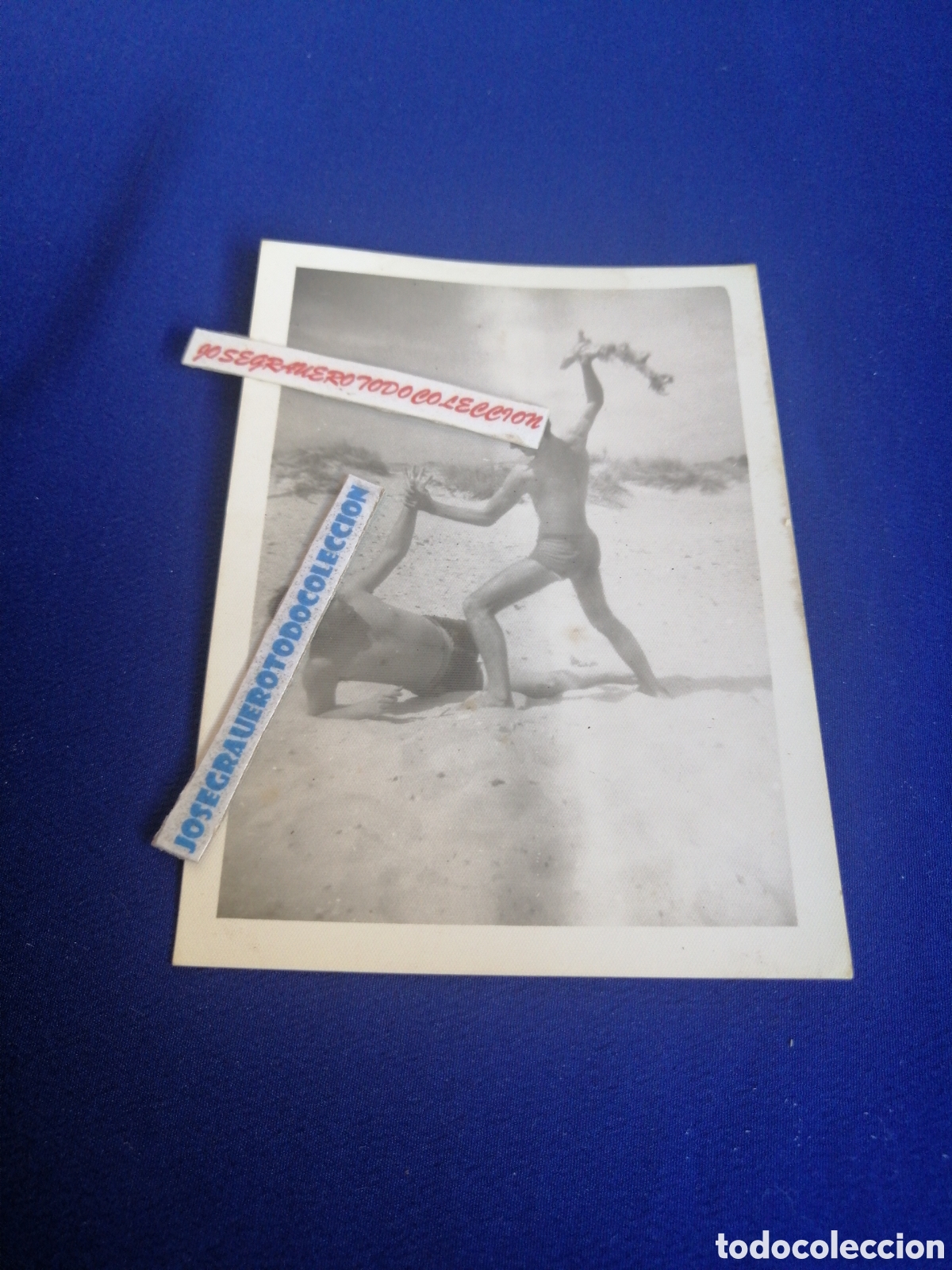 Antique Photography: PLAYA MODELOS EN BA&Ntilde;ADOR POSANDO FOTOGRAF&Iacute;A ANTIGUA SIGLO PASADO