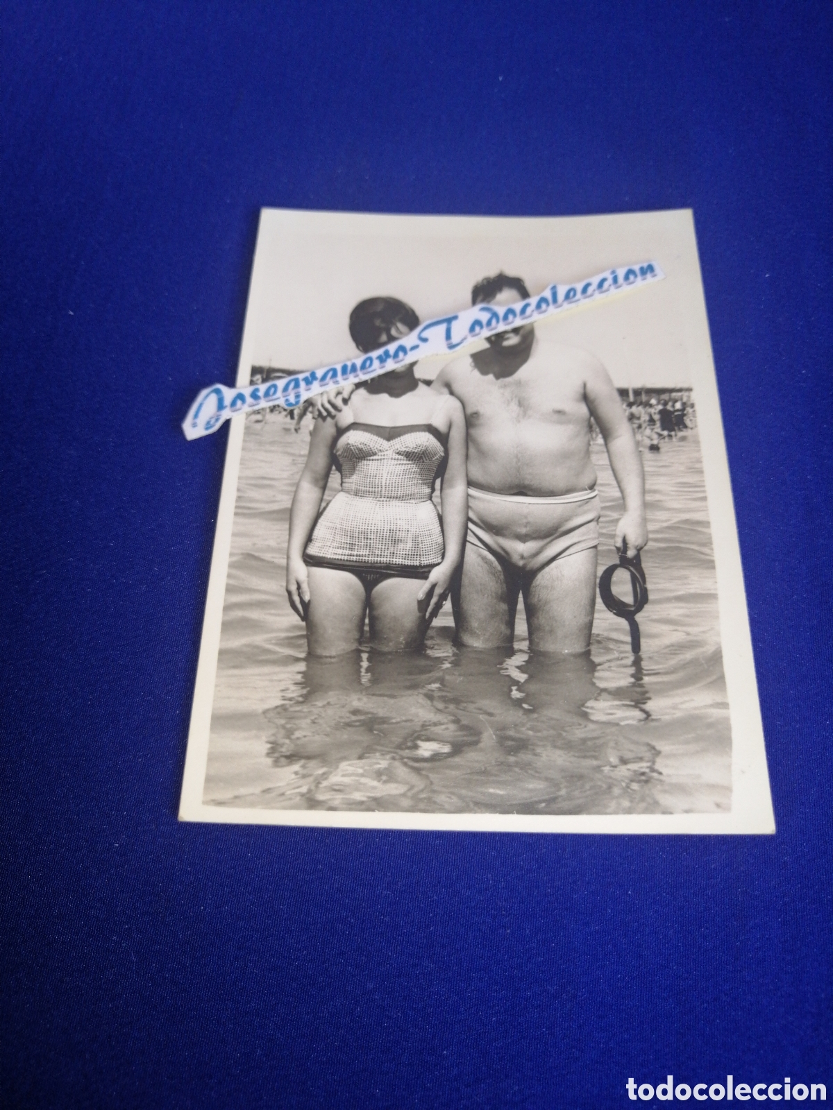 Antique Photography: PLAYA MODELOS EN BA&Ntilde;ADOR POSANDO FOTOGRAF&Iacute;A ANTIGUA SIGLO PASADO