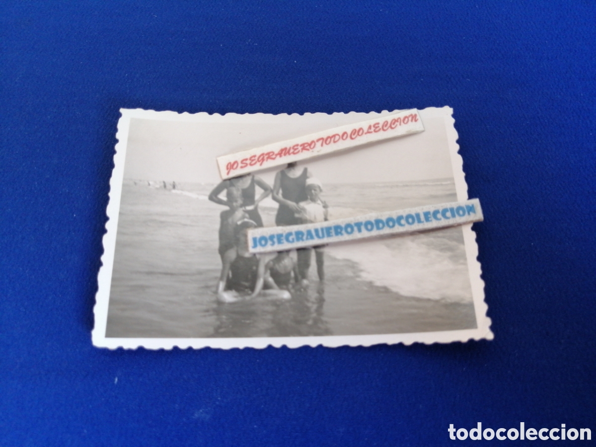 Antique Photography: PLAYA MODELOS EN BA&Ntilde;ADOR POSANDO FOTOGRAF&Iacute;A ANTIGUA SIGLO PASADO