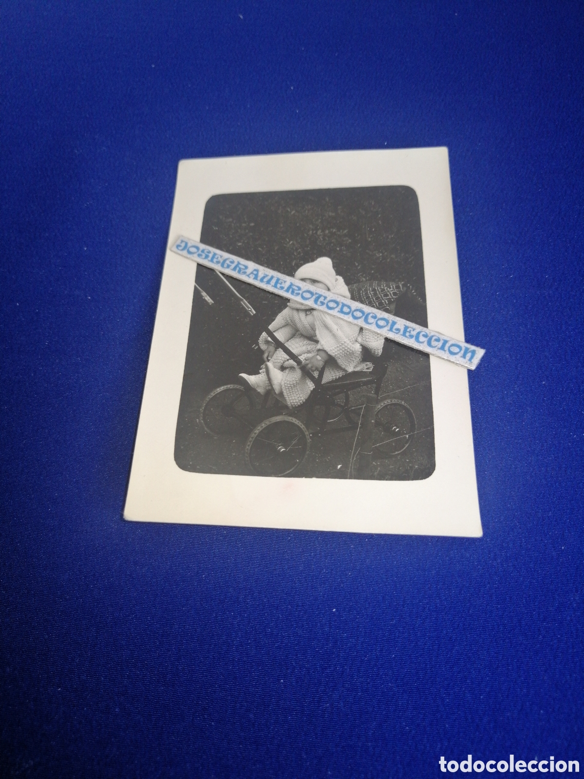 Fotograf&iacute;a antigua: MODELO BEBE EN CARRITO FOTOGRAF&Iacute;A ANTIGUA SIGLO PASADO