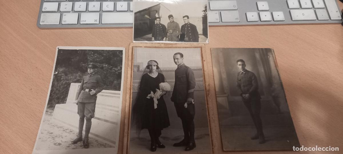 Fotograf&iacute;a antigua: 4 FOTOGRAFIAS ORIGINALES DE MILITARES TAMA&Ntilde;O 10X15