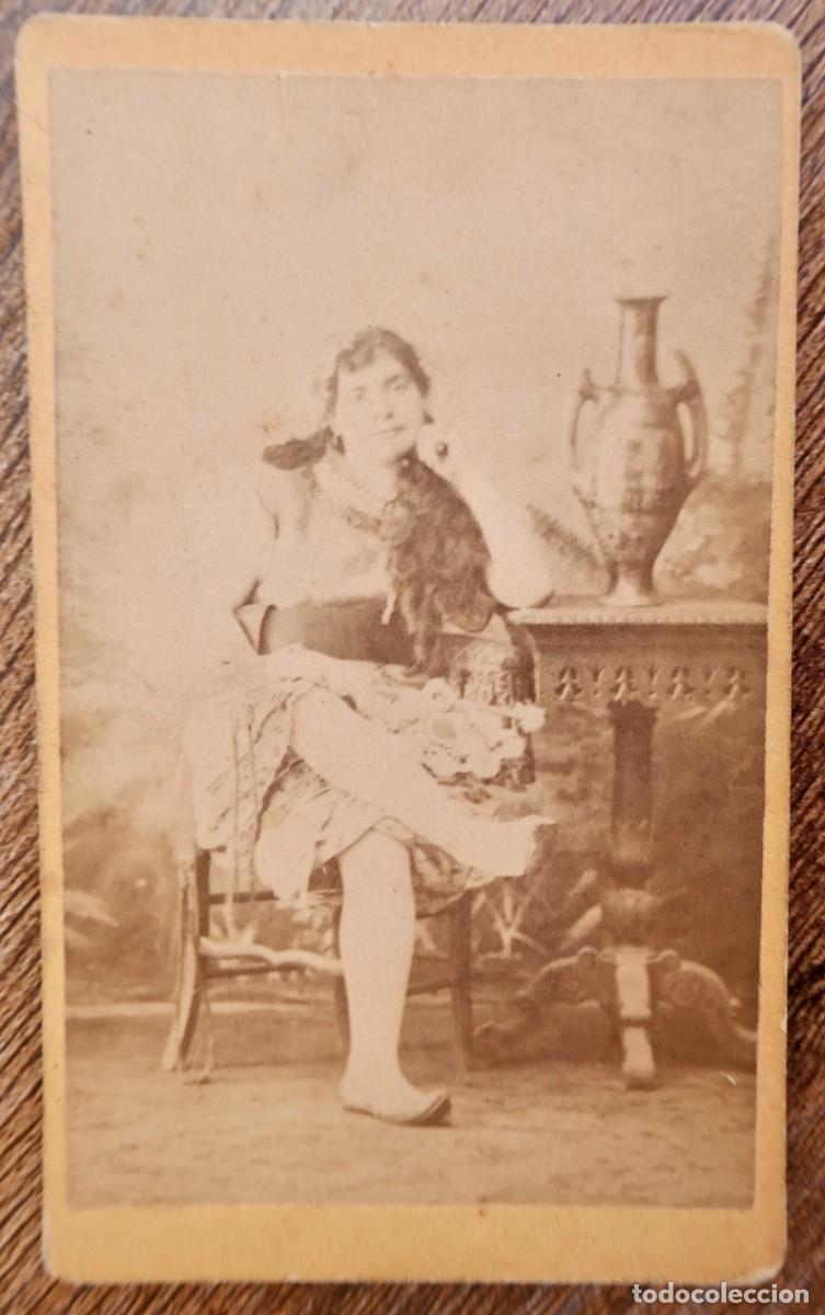 Antique Photography: INTERESANTE FOTO ALBUMINIA POSIBLEMENTE ACTRIZ SXIX -