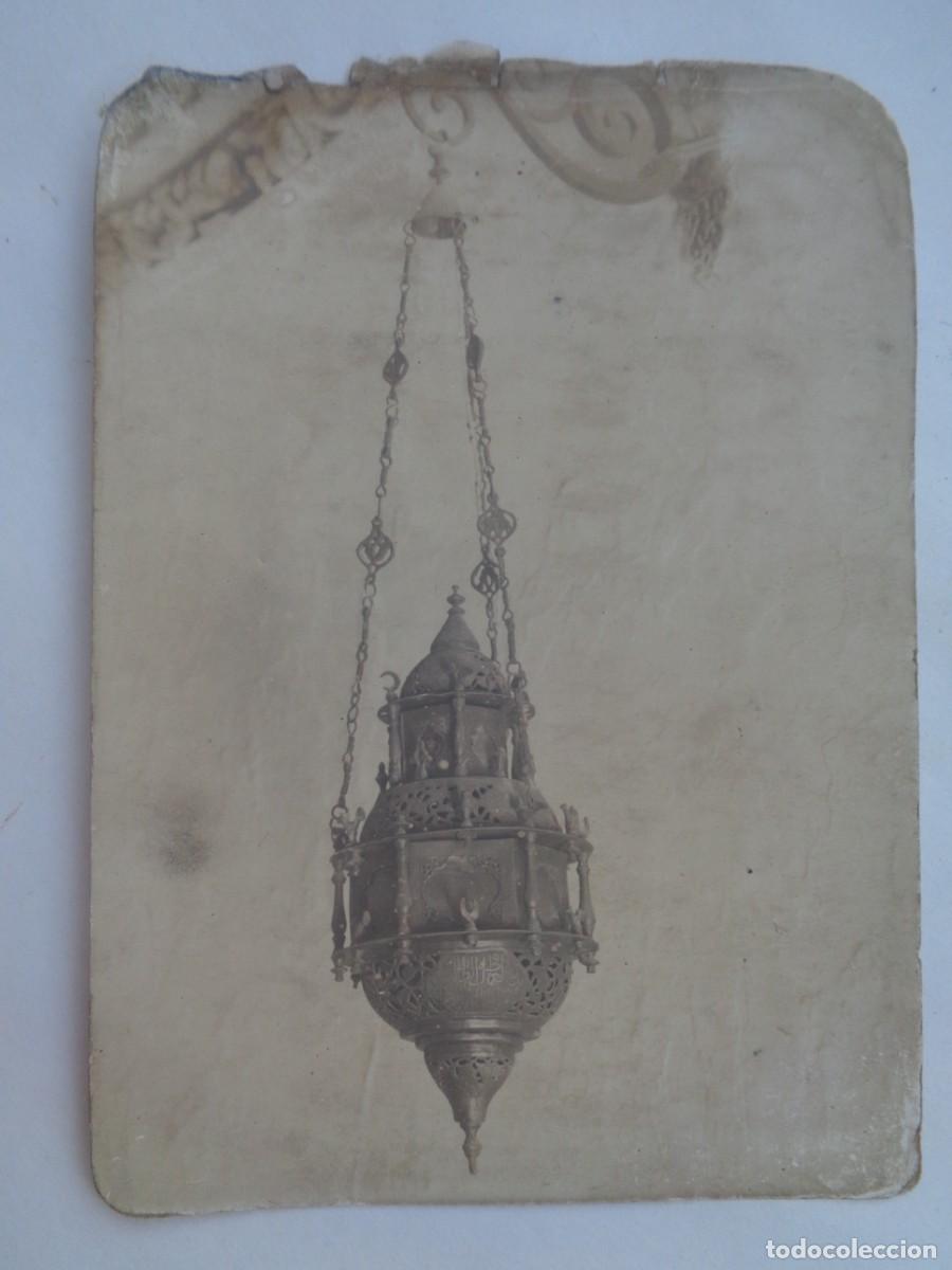 Antique Photography: FOTO MUY ANTIGUA DE UN CANDIL ARABE , POSIBLEMENTE DE LA CATEDRAL DE CORDOBA , NO SE